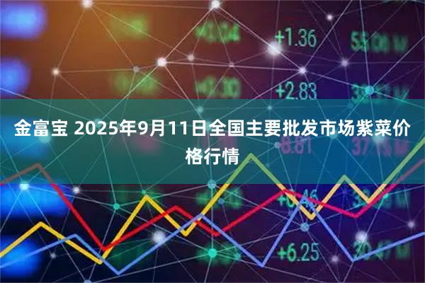 金富宝 2025年9月11日全国主要批发市场紫菜价格行情