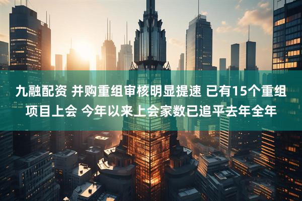 九融配资 并购重组审核明显提速 已有15个重组项目上会 今年以来上会家数已追平去年全年